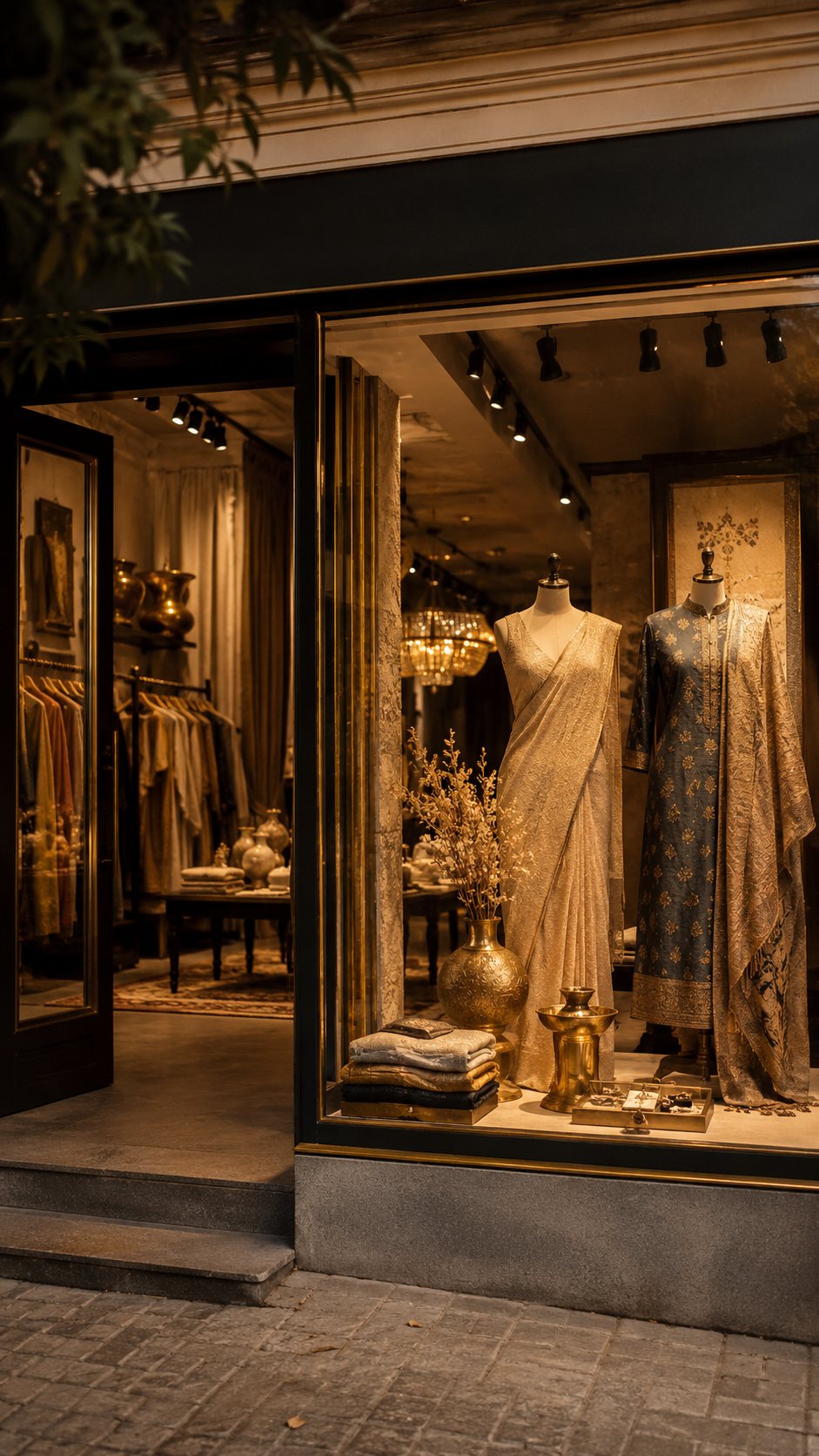 Brand still of a premium boutique storefront